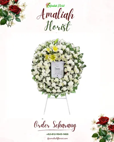 Krans Bunga Duka Cita di Tugujaya